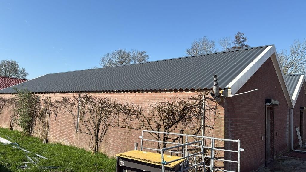 Gebruikte sandwichpanelen antraciet, Ophalen of Verzenden, Gebruikt, Overige materialen, 50 tot 100 mm