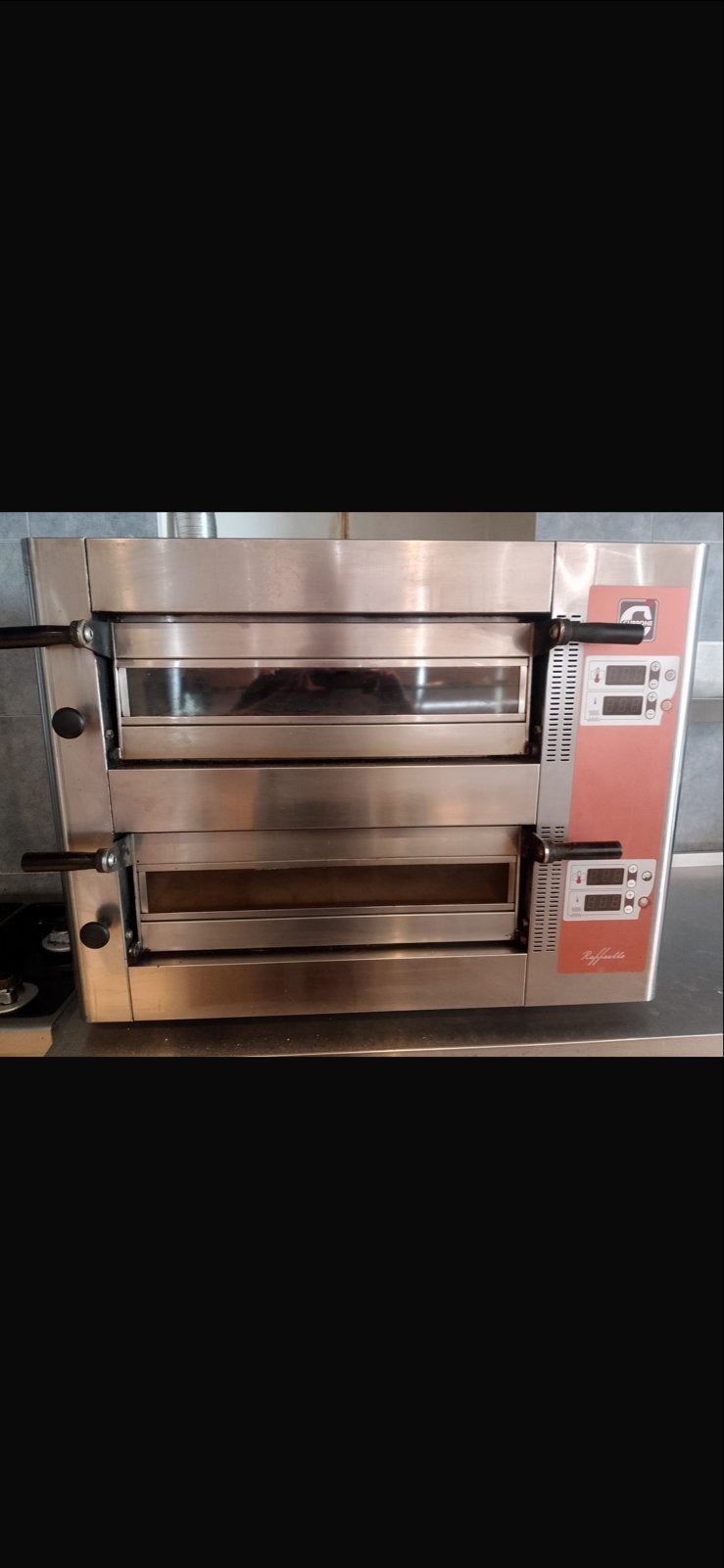 Professionele Raffaelo Pizzaoven met 2 Kamers, Ophalen, 50 tot 55 cm, 60 cm of meer, Pizzaoven