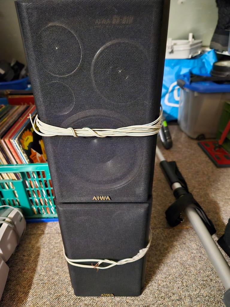 Aiwa luidsprekers, Audio, Tv en Foto, Luidsprekers, Gebruikt, 120 watt of meer, Front, Rear of Stereo speakers, Ophalen