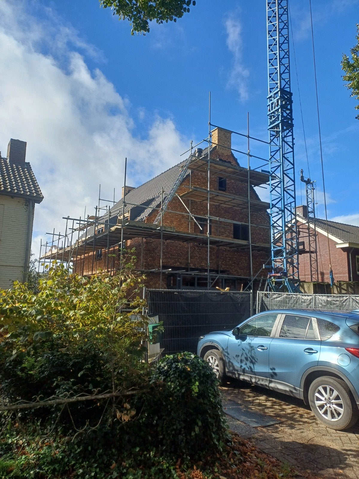 Grote jukken steiger, Ophalen of Verzenden, Gebruikt, Gevelsteiger, 5 meter of hoger
