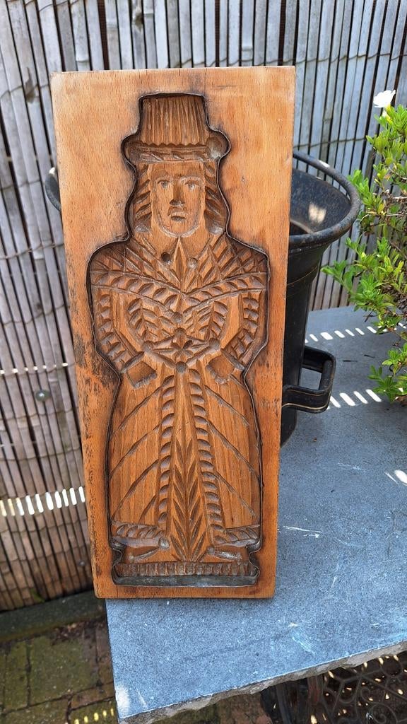 Oude houten speculaasplank,  zie foto's, Ophalen of Verzenden