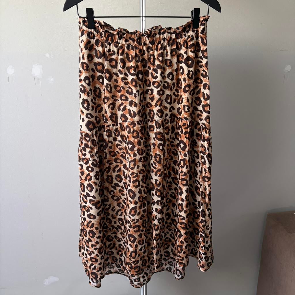 Selected Femme midi rok, maat 38, Maat 38/40 (M), Bruin, Verzenden, Zo goed als nieuw