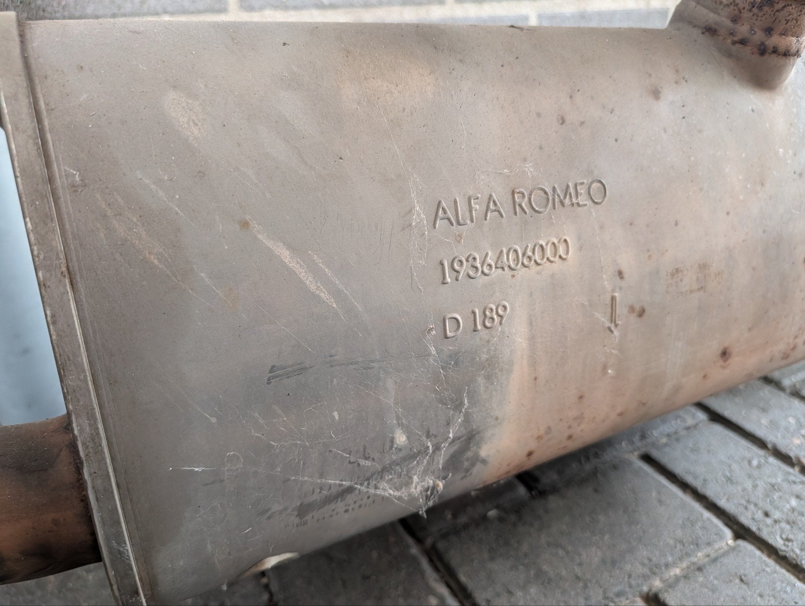 Alfa Romeo Uitlaat Stelvio 2.0.2017, Auto-onderdelen, Uitlaatsystemen, Ophalen of Verzenden, Gebruikt, Alfa Romeo