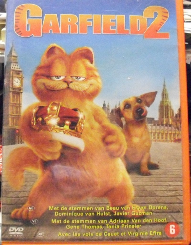 Garfield 2 DVD voor kinderen, Avontuur, Alle leeftijden, Ophalen of Verzenden, Zo goed als nieuw