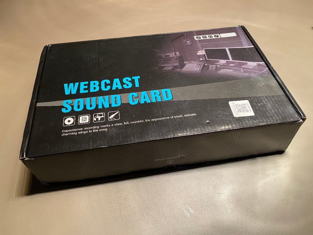 K1 Webcast Sound Card / Live Audio Mixer (in doos), Ophalen of Verzenden, Nieuw, 5 tot 10 kanalen, Microfooningang