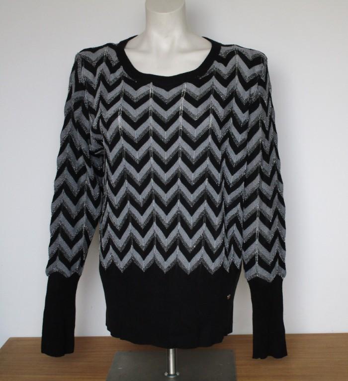 Nr.228: Mooie Gardeur trui maat XL Zwart grijs zilver Nieuw, Kleding | Dames, Zwart, Maat 46/48 (XL) of groter, Ophalen of Verzenden