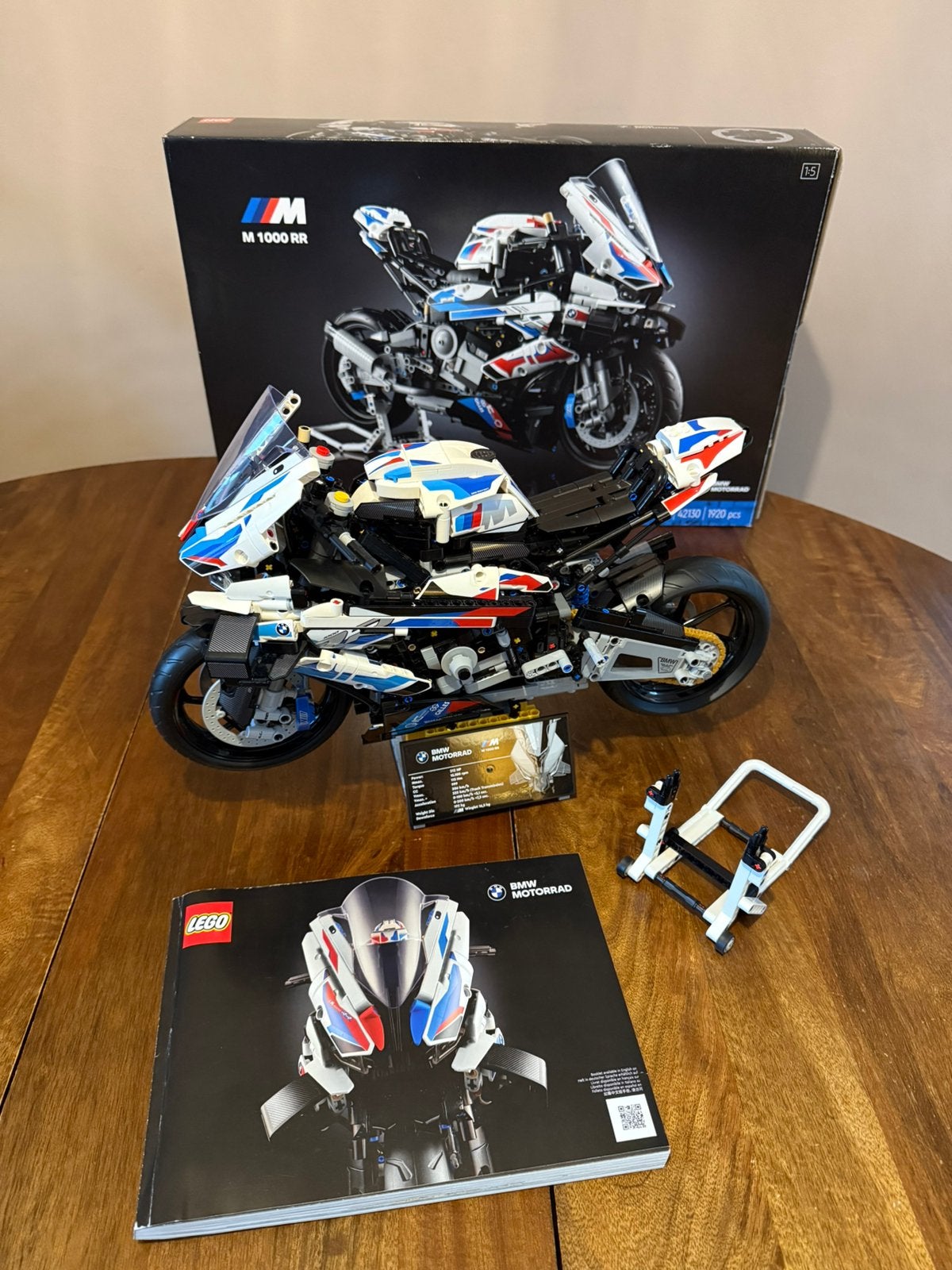 LEGO Technic BMW M 1000 RR motor (42130), Lego, Ophalen of Verzenden, Zo goed als nieuw, Technic