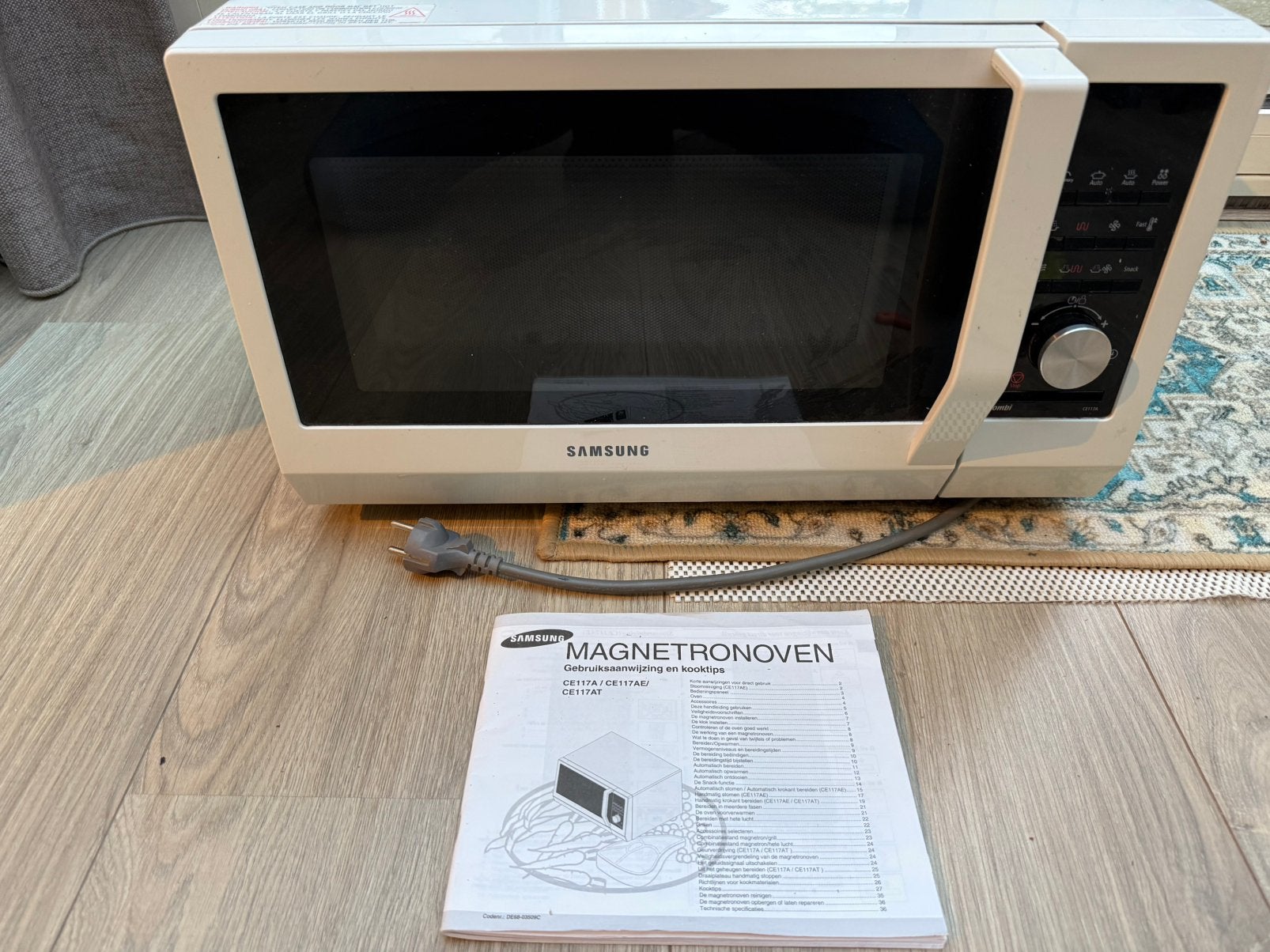 SAMSUNG CE117A combi magnetron, Witgoed en Apparatuur, Magnetrons, Ophalen, Combimagnetron, Gebruikt, Draaiplateau