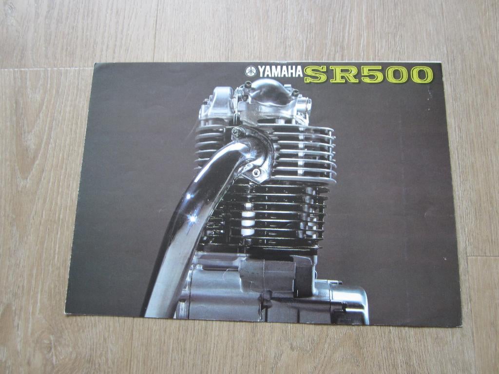 Yamaha SR 500 brochure folder 1978 (2), Motoren, Ophalen of Verzenden, Yamaha