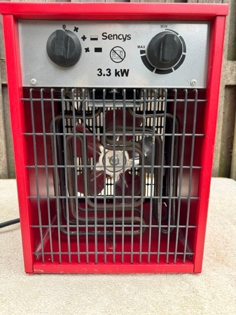 Sencys elektrische bouwkachel 3.3 kW, 30 tot 80 cm, Kachel, Minder dan 60 cm, Ophalen of Verzenden