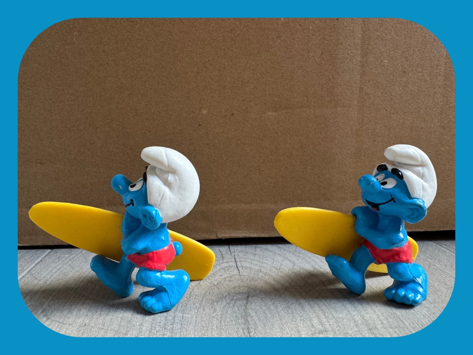 2x Surfsmurf, Verzamelen, Vintage kleertjes, Ophalen of Verzenden, Merlijntenhoeve@live.nl, Poppetje, Figuurtje of Knuffel