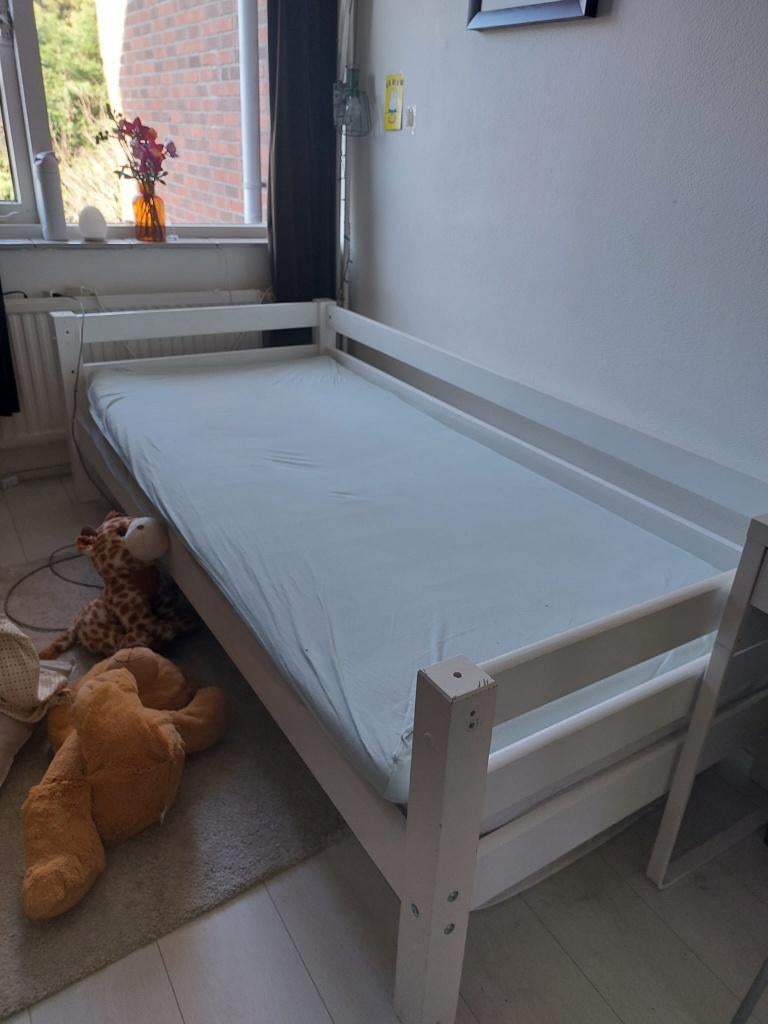 Bed (Halfhoogslaper) - Beter Bed, Ophalen, 85 tot 100 cm, Gebruikt, Lattenbodem