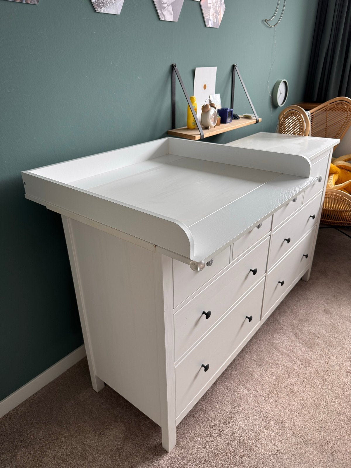 IKEA Hemnes ladekast / commode 8 lades met bladvergroter, Ophalen, Gebruikt, 70 cm of meer, 100 cm of meer