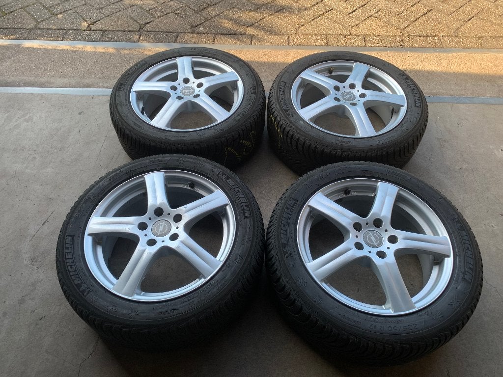 OPEL ASTRA J ZAFIRA VELGEN + BANDEN 225 50 R17 5X115, Auto-onderdelen, Banden en Velgen, Gebruikt, ., 17 inch, Ophalen of Verzenden