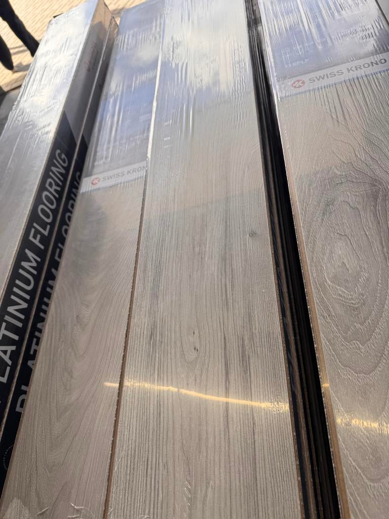 Laminaat nieuw in doos 45,60 m2, Ophalen, 50 tot 150 cm, Zo goed als nieuw, 10 m² of meer