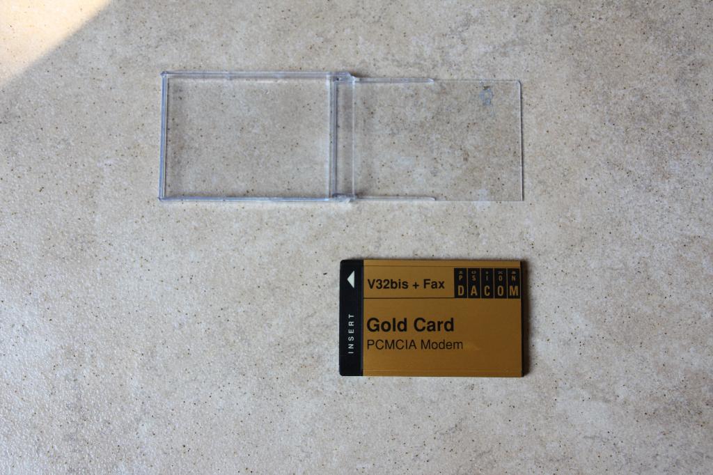 Psion Dacom Gold Card PCMCIA Modem V32BIS+ Fax, Ophalen of Verzenden, Psion