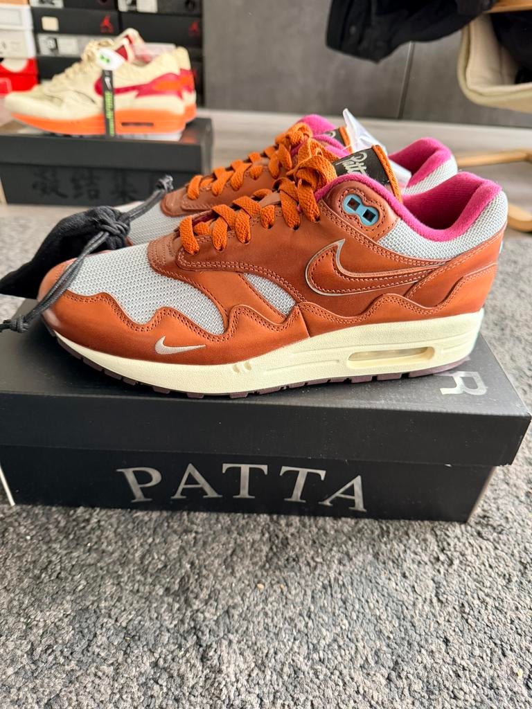 Nike Air Max 1 Patta Waves Dark Russet maat 41, Ophalen of Verzenden, Nieuw, Bruin