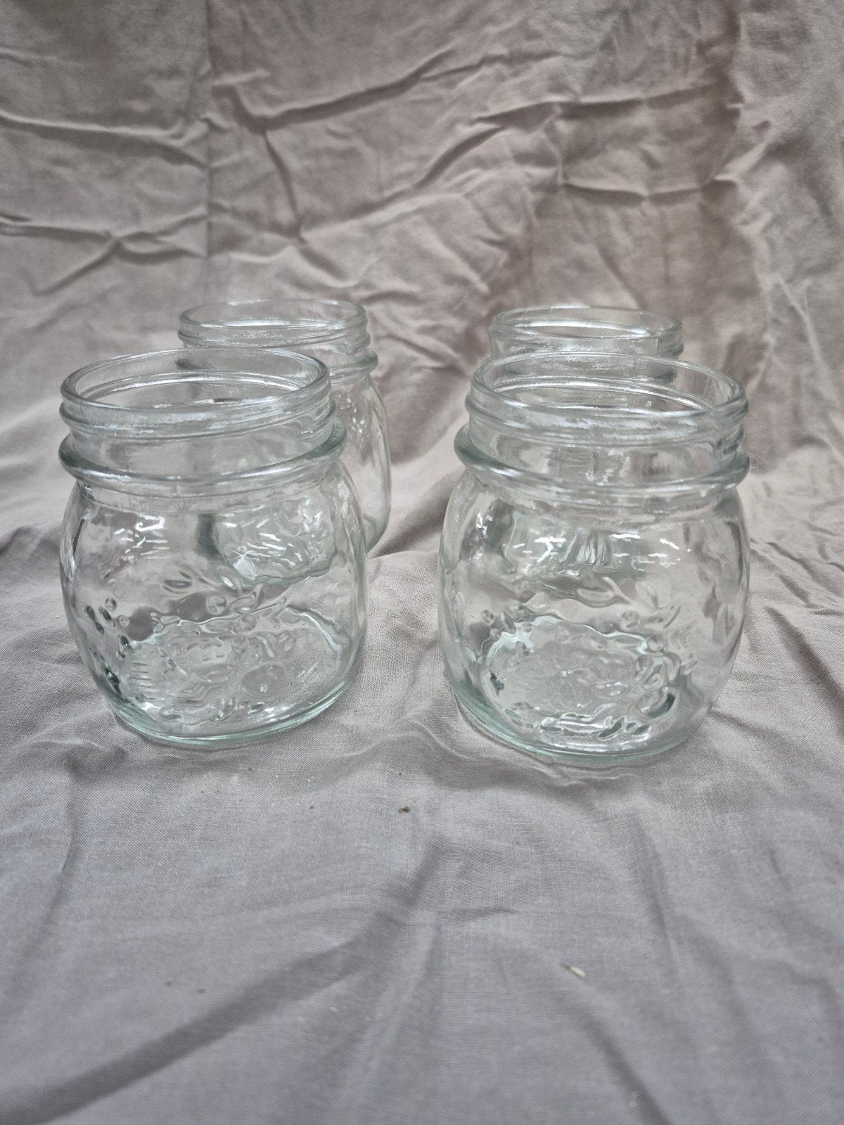 Decoratie glaasjes 9,5 cm hoog, Ophalen of Verzenden, Gebruikt, Glas