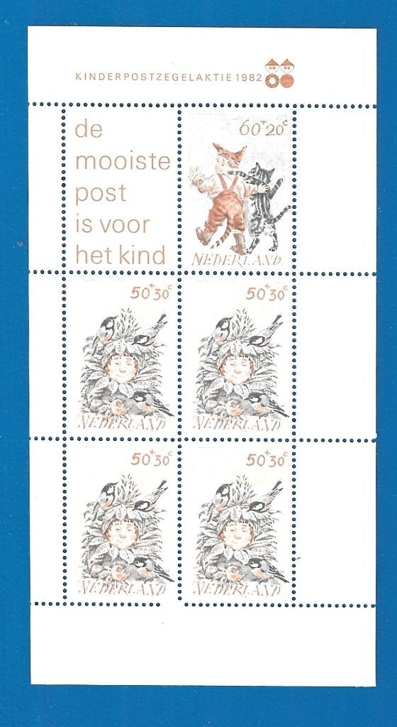 Kinderpostzegels 1982 Kind en Dier - NVPH 1279, Postzegels en Munten, Verzenden, Na 1940, Postfris