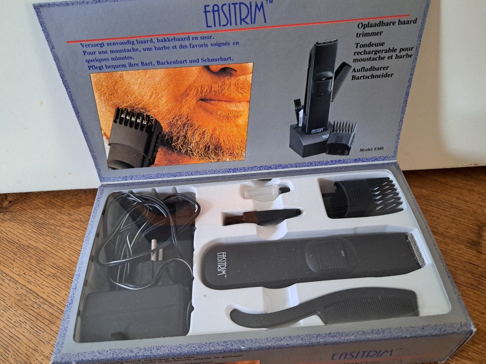 Oplaadbare Baard Trimmer Easitrim - Model F381, Ophalen of Verzenden, Gebruikt, Scheren en Epileren