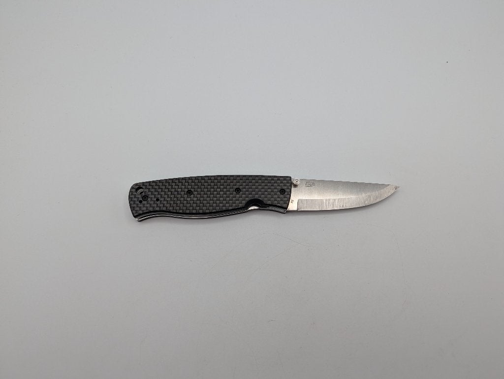 EnZo Birk 75 D2 Carbon Fiber zakmes, Ophalen of Verzenden, Zo goed als nieuw