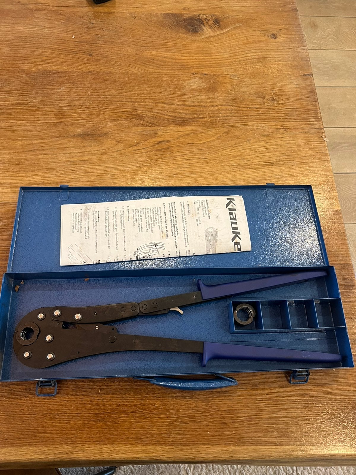 Klauke / Uponor Manuele / Hand Perstang, Doe-het-zelf en Verbouw, Gereedschap | Handgereedschap, Zo goed als nieuw, Ophalen of Verzenden