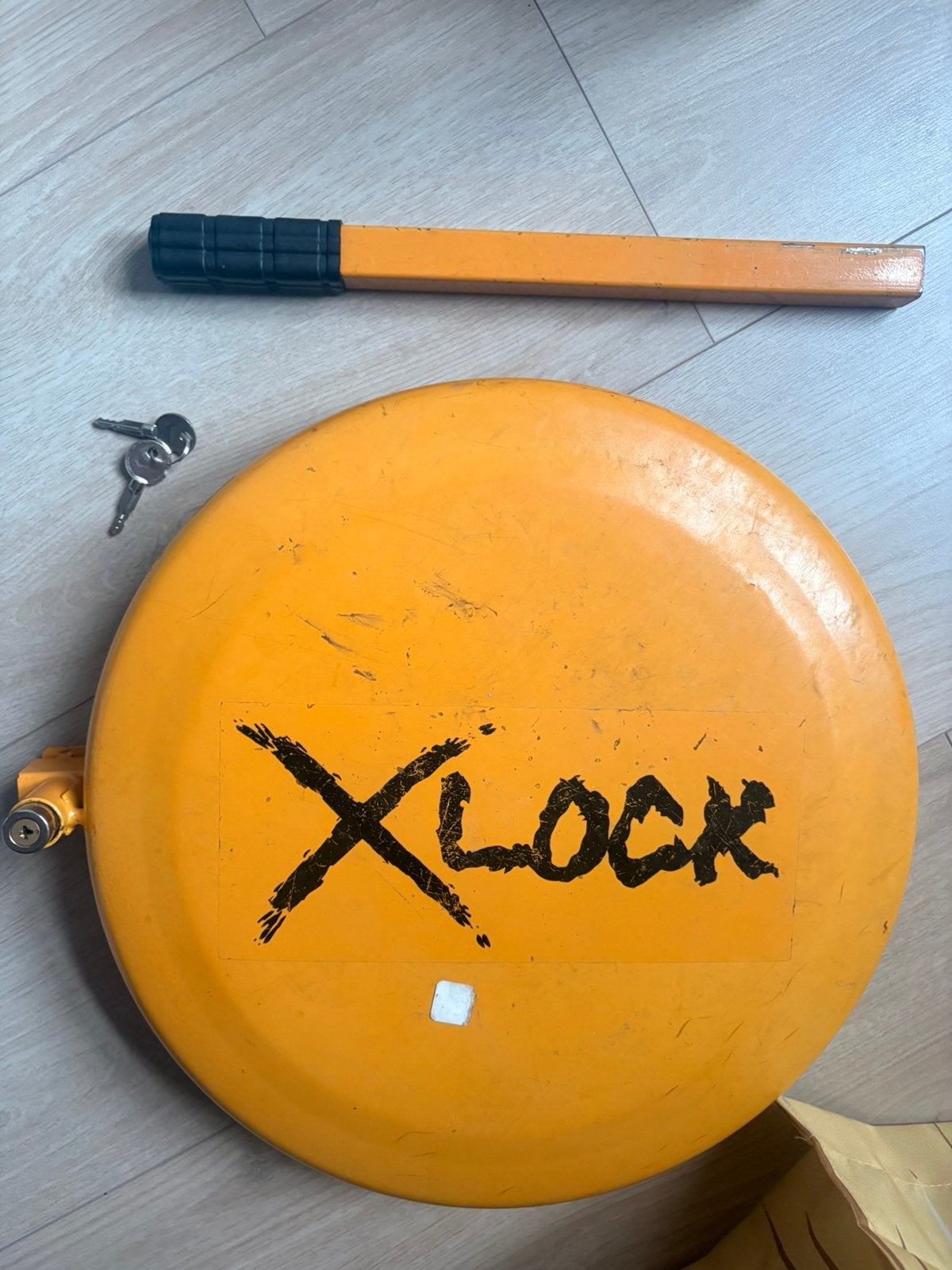 Zware kwaliteit X- Lock /C- Lock stuurslot, Ophalen, Zo goed als nieuw