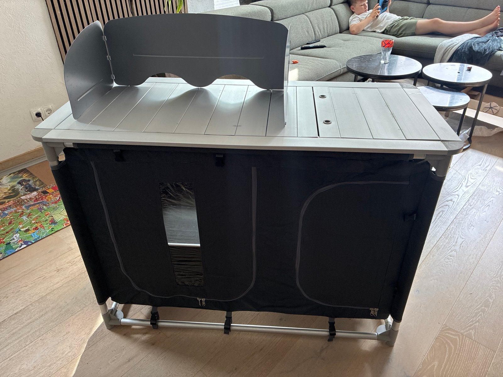 Tectake Campingkeuken - Compact en Compleet, Ophalen of Verzenden, Zo goed als nieuw