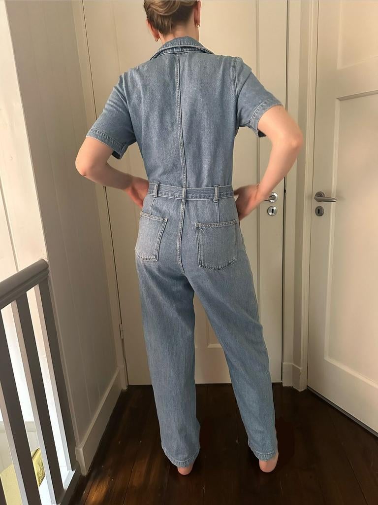 Mango jumpsuit 40, Kleding | Dames, Jumpsuits, Maat 38/40 (M), Mango, Blauw, Ophalen of Verzenden