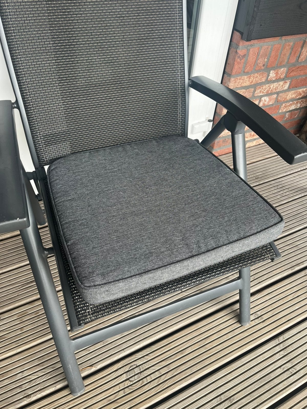 Grijze Tuinstoelkussens van Kees smit €3,- p.s. Totaal 20 st, Tuin en Terras, Ophalen, Gebruikt