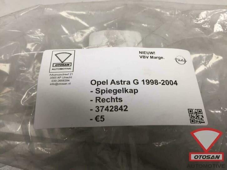 opel astra g 1998 2004 spiegelkap spiegel kap rechts nieuw!, Ophalen of Verzenden, Kontakt@opel-infoservice.de, Opel, Bahnhofsplatz 1
65423  Russelsheim am Main, DE