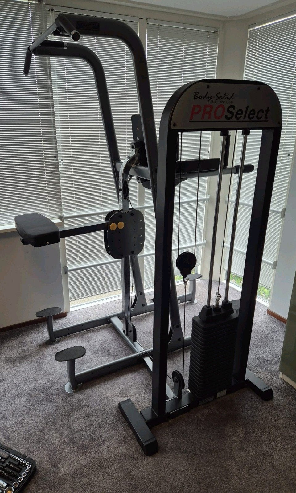 Body solid assisted chin/dip machine, Ophalen of Verzenden, Zo goed als nieuw, Rug, Overige typen