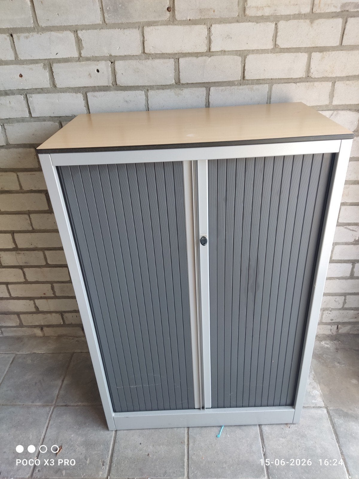 Roldeurkast 120 x 80 x 45 cm, Ophalen, Gebruikt, 25 tot 50 cm, 100 tot 150 cm