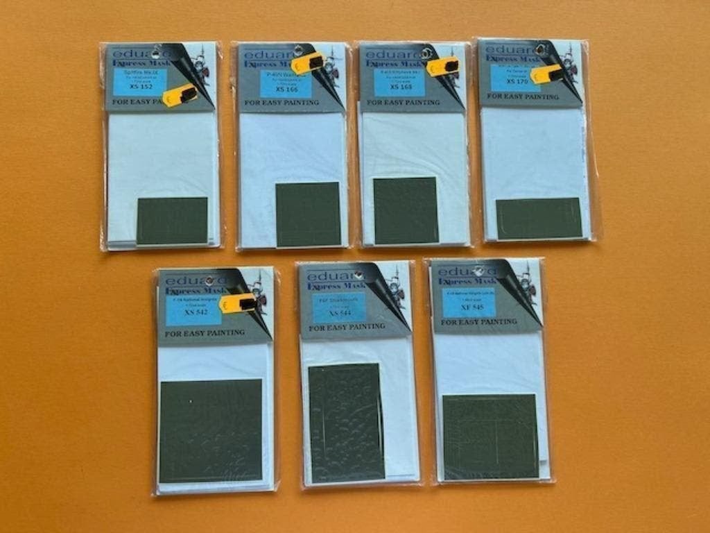 EDUARD PAINT MASKS 5X  1/72 1/48, Ophalen of Verzenden, Nieuw, 1:72 tot 1:144, Overige merken