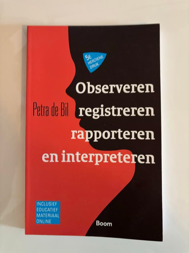 Observeren registreren rapporteren en interpreteren, Boeken, Studieboeken en Cursussen, Zo goed als nieuw, HBO, Gamma, Ophalen of Verzenden