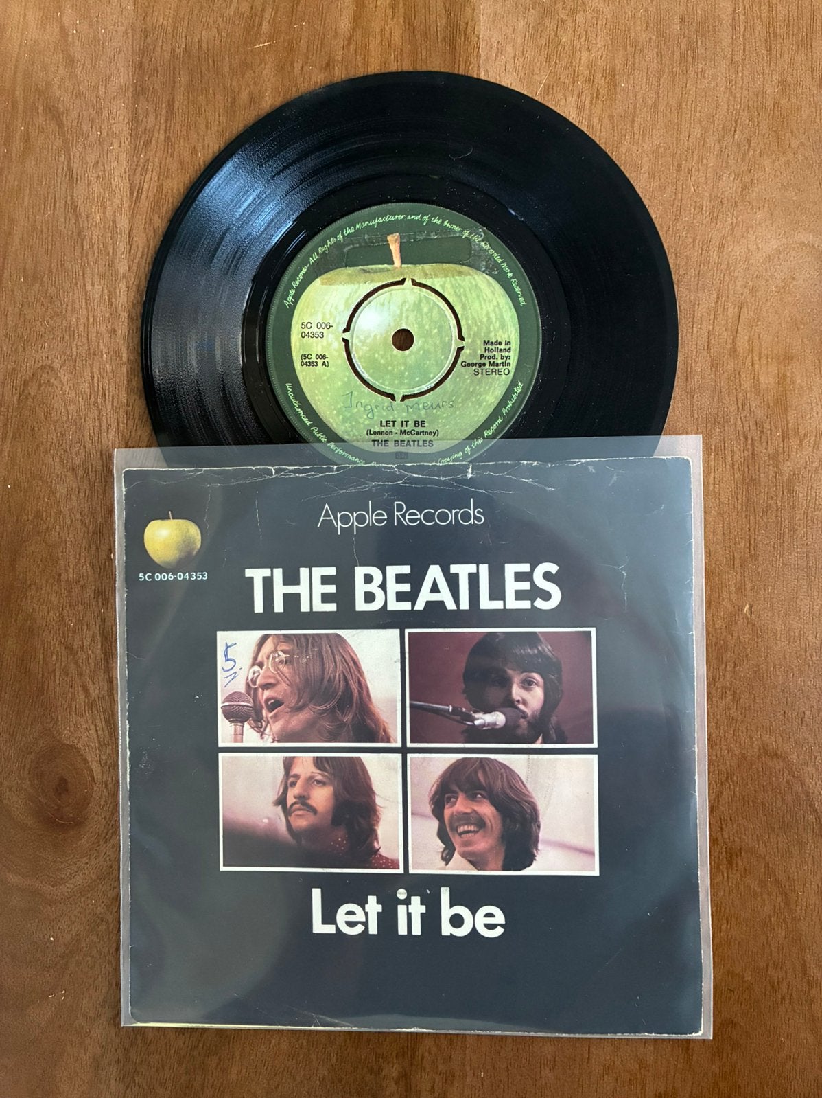 The Beatles - Let it be, Cd's en Dvd's, Ophalen of Verzenden, 7 inch