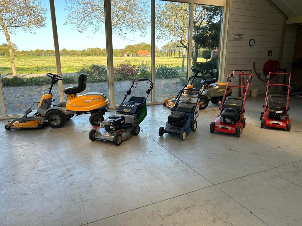 Diverse zit- en loopmaaiers te koop, Ophalen, Gebruikt, Opvangbak, 90 tot 120 cm
