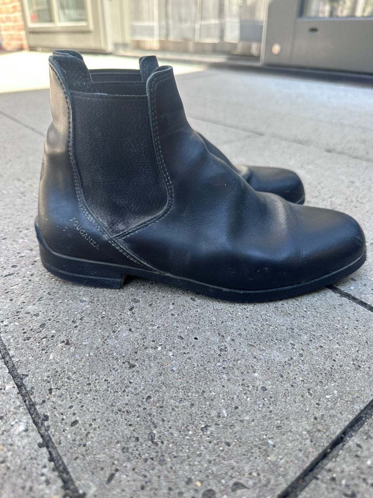 Fouganza jodhpurs 500 leer maat 36, Gebruikt, Dressuur, Fouganza, Kinderen
