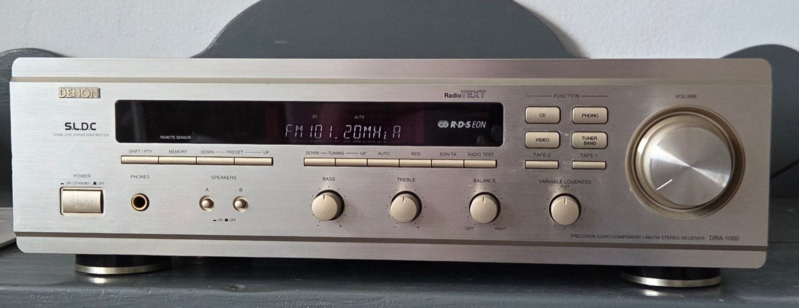 Denon DRA-1000 AM/FM Stereo Receiver met afstandsbediening, Ophalen, Gebruikt, Denon, 60 tot 120 watt