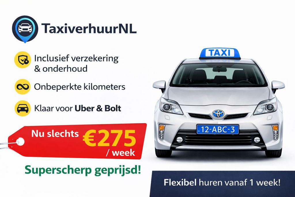 Taxi beschikbaar | Huur / Pacht / Gebruik | Direct inzetbaar, Personenauto