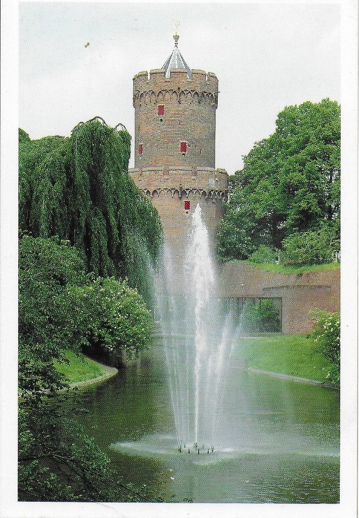 Nijmegen kronenburgerpark met kruittoren ansichtkaart 388, Ophalen of Verzenden, 1980 tot heden, Gelopen, Gelderland