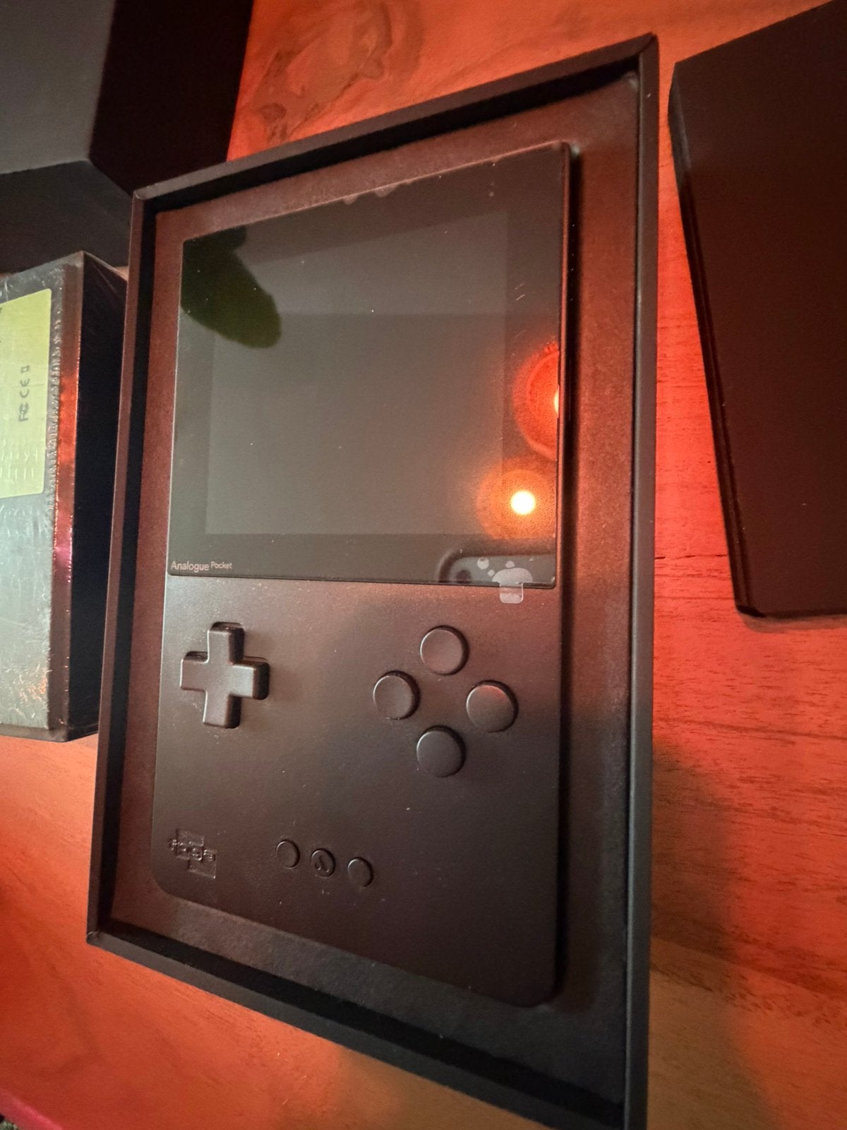 Analogue pocket zwart + gamegear adapter + screenpr. Zgan., Ophalen of Verzenden, Overige merken, Nieuw