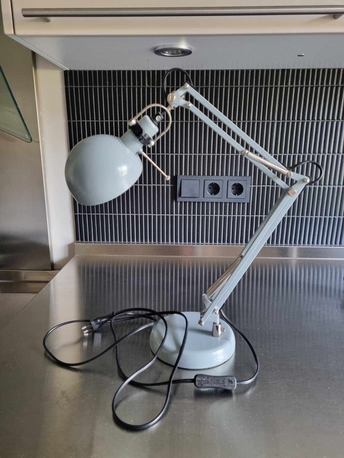 IKEA Forså bureaulamp - Grijs, Ophalen, Bureaulamp, Zo goed als nieuw, Grijs