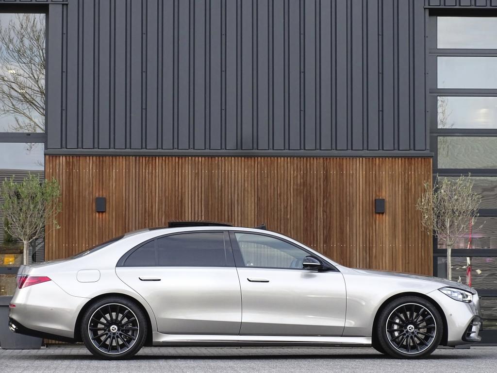 Mercedes-Benz S-Klasse 580 e 4M 510PK Lang AMG Designo / Bur, Auto's, Automaat, 2430 kg, Gebruikt, 510 pk