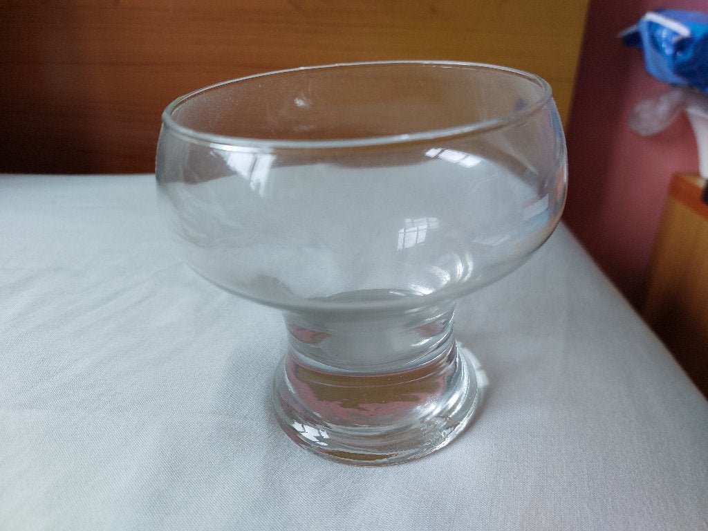 4 stevige ijscoupes, Ophalen of Verzenden, Glas, Overige stijlen