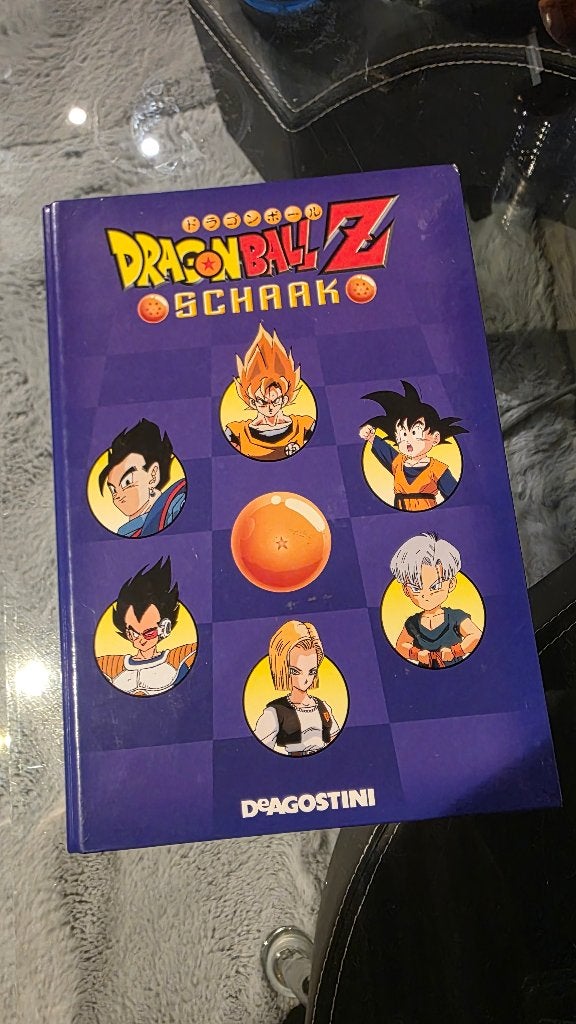 Dragonball Z schaak Map verzamel map compleet, Ophalen, Zo goed als nieuw, A1 t/m A3, Film en Tv