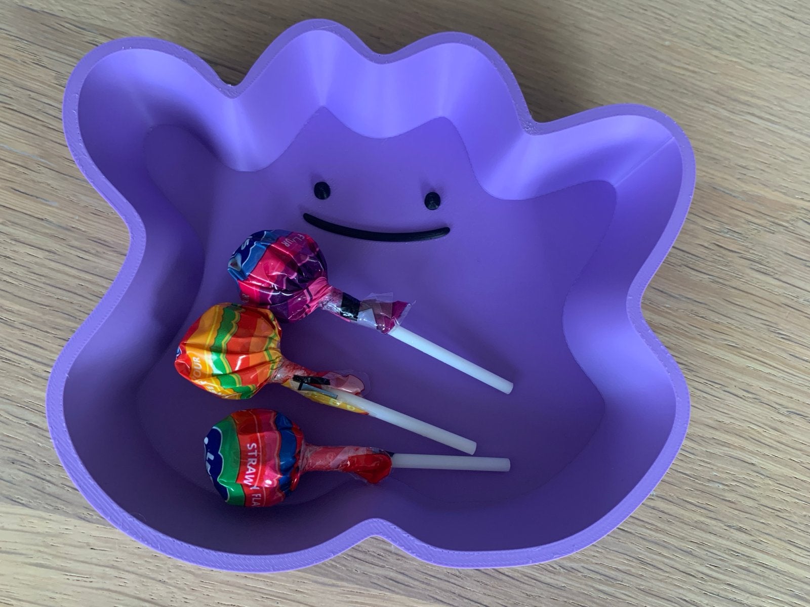 Pokémon Ditto schaaltje 3D geprint - Paars, Kunststof, Schaal, Nieuw, Ophalen of Verzenden