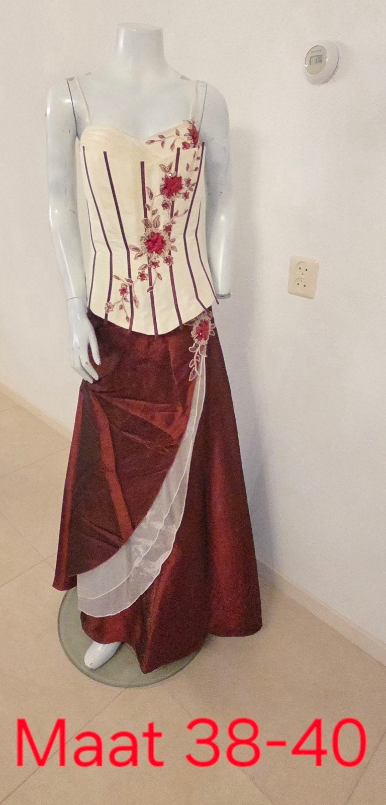 Elegante Galajurk/Cocktailjurk - Maat 38/40, Kleding | Dames, Maat 38/40 (M), Galajurk, Ophalen of Verzenden, Rood