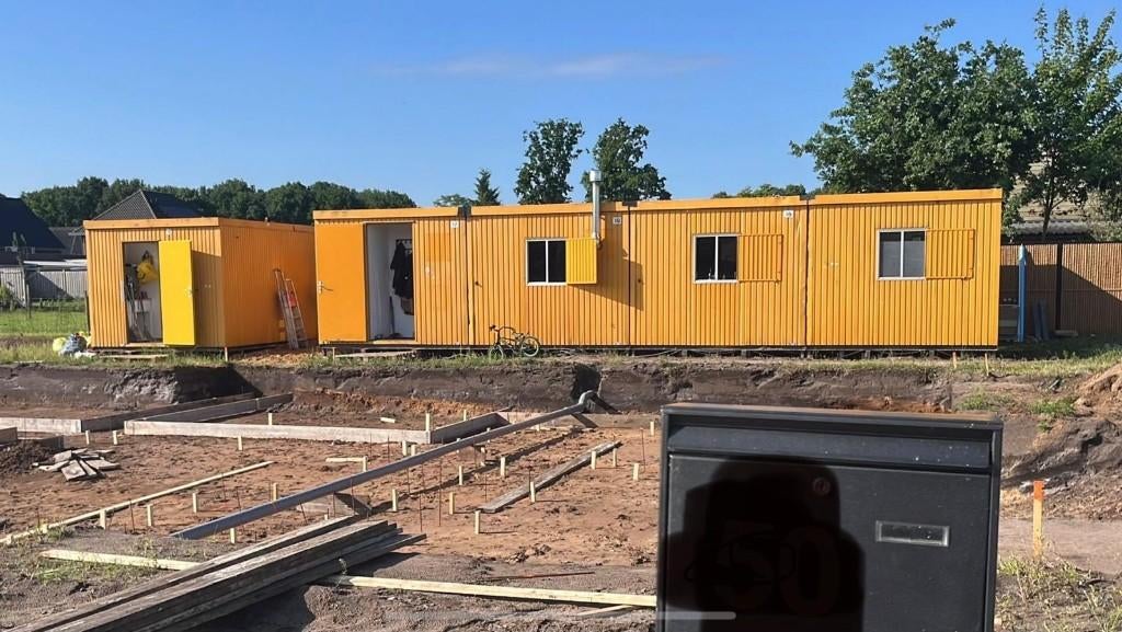 Complete woonunit / tijdelijke woning, Caravans en Kamperen, Ophalen, Gebruikt