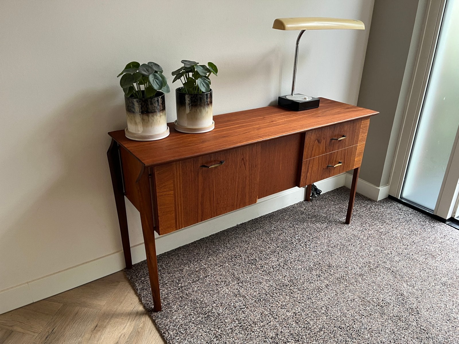 Van teeffelen kaptafel sideboard wandkastje vintage, Huis en Inrichting, Ophalen, Gebruikt, 100 tot 150 cm, Teakhout